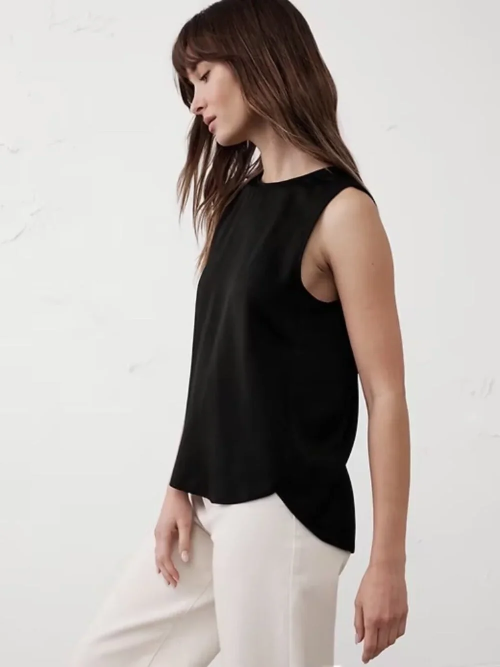 Banana Republic Shell Tank Black Size S - Picture 9 of 9